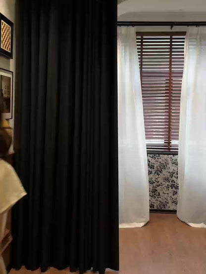 Blackout Curtains 4 Panels 100% Light Blocking Thermal Insulated Soundproof Privacy Curtains for Bedroom Living Room, Heat Noise Reduction Window Drapes, Multiple Sizes, Wine Red Black Gray