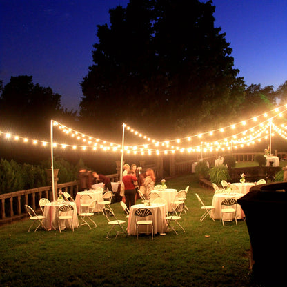 Solar Outdoor String Lights 50FT 100FT 2700K Warm White Patio String Lights USB Rechargeable Breakproof ST38 Bulb Weather Resistant for Backyard Porch Pool Garden