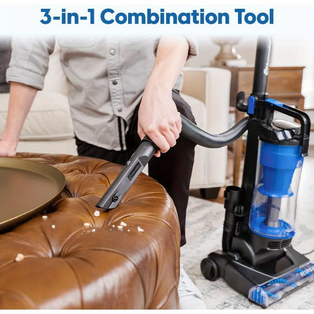 Bagless Upright Vacuum Cleaner 1150W with Large Dust Cup, Efficient Filtration System and 17ft Cord, Powerful Vacuum for Carpet Hard Floor and Pet Hair, Lightweight Home Vacuum Cleaner UC0501