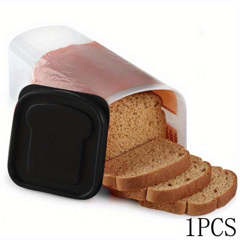 Bread Storage Container with Lid – Airtight Toast Keeper Box, Stackable & Portable Reusable Food Storage for Kitchen Organization, Camping & Countertop Bread Box
