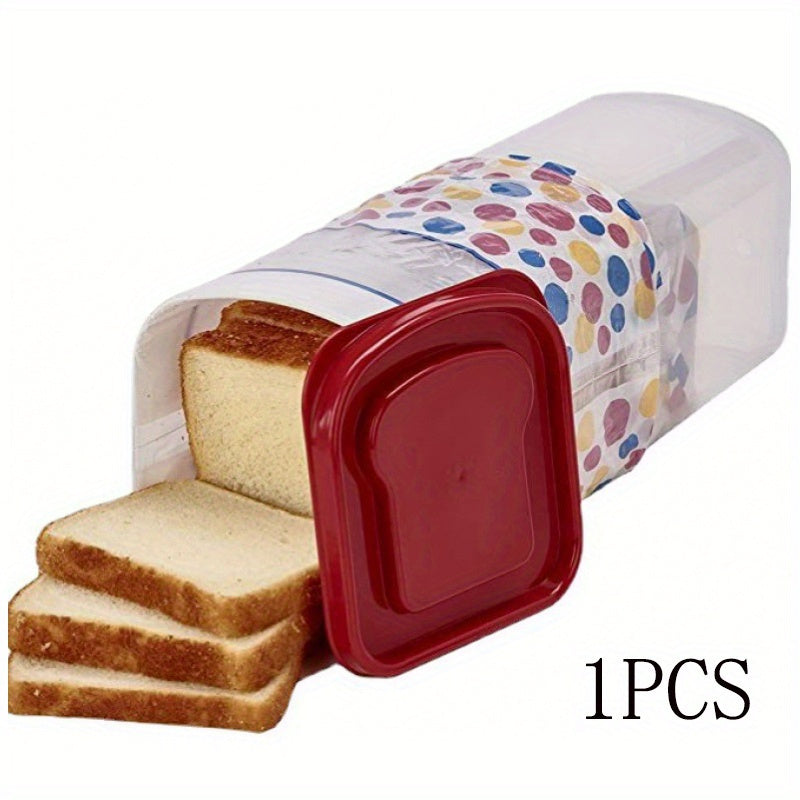 Bread Storage Container with Lid – Airtight Toast Keeper Box, Stackable & Portable Reusable Food Storage for Kitchen Organization, Camping & Countertop Bread Box