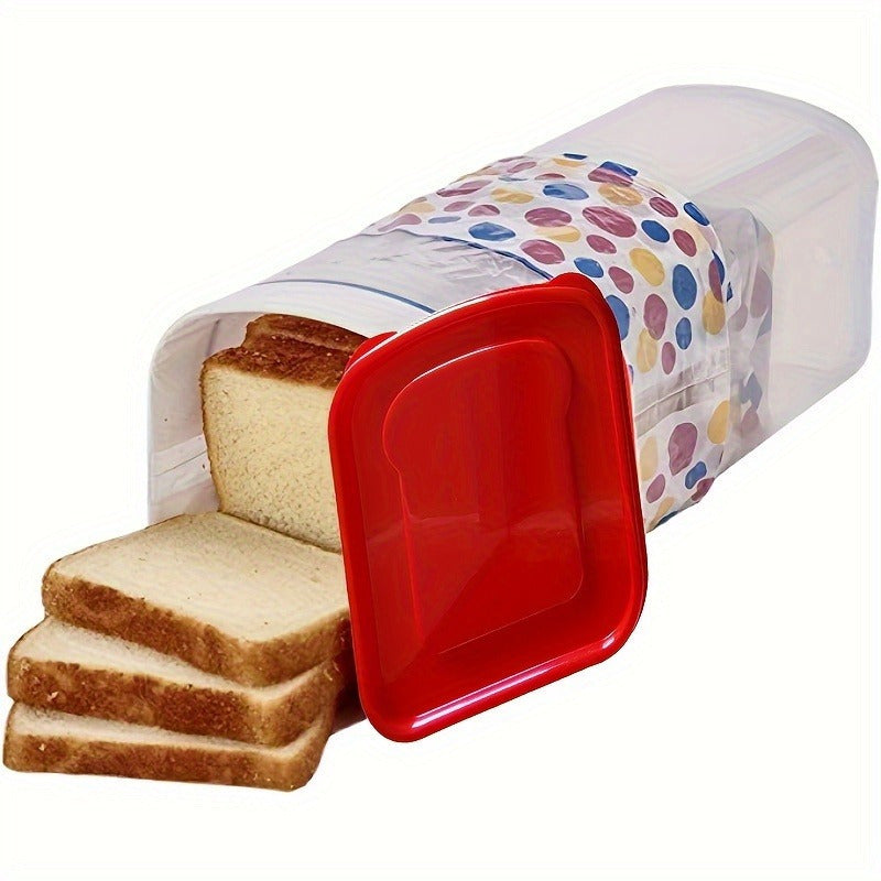 Bread Storage Container with Lid – Airtight Toast Keeper Box, Stackable & Portable Reusable Food Storage for Kitchen Organization, Camping & Countertop Bread Box