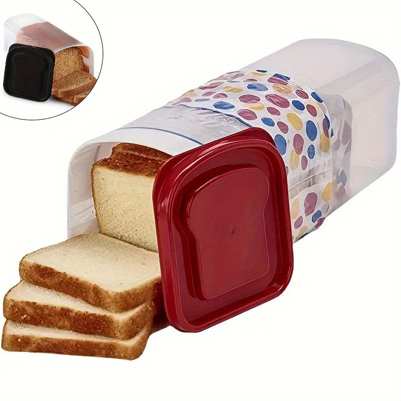 Bread Storage Container with Lid – Airtight Toast Keeper Box, Stackable & Portable Reusable Food Storage for Kitchen Organization, Camping & Countertop Bread Box