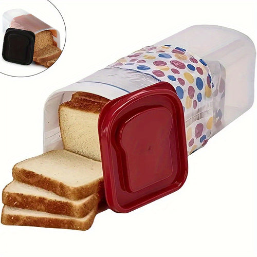 Bread Storage Container with Lid – Airtight Toast Keeper Box, Stackable & Portable Reusable Food Storage for Kitchen Organization, Camping & Countertop Bread Box