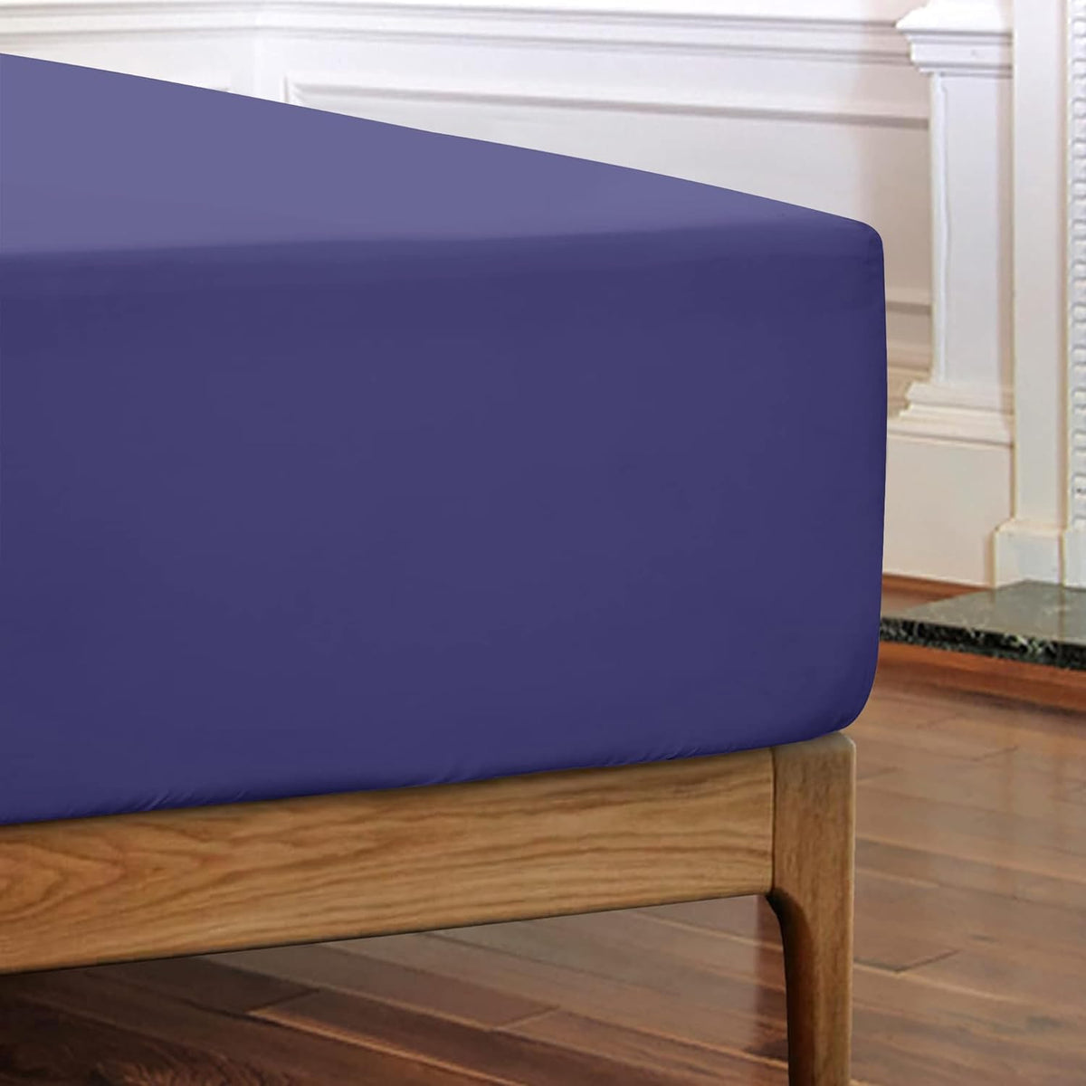 Fitted Sheet Brushed Microfiber Deep Pocket – Cooling Ultra Soft Silky Bed Sheet, Shrink & Fade Resistant, Fits Mattress Up to 16", Twin Twin XL Full Queen King Cal King, 8 Colors