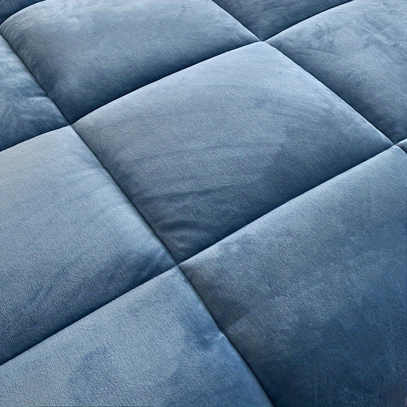 All Season Comforter Thick Soft Quilted Duvet Machine Washable Box Stitch Solid Color – Twin Full Queen King Breathable Warm Bedroom Comforter for Fall Winter Rouge Black Grey Blue Green