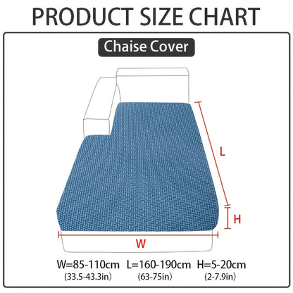 Stretch Jacquard Sofa Cover Non-Slip Elastic Furniture Protector for 1 2 3 4 Seater & L-Shaped Sectional Sofa – Wear-Resistant Polyester Slipcover, Machine Washable, Living Room Bedroom, 5 Colors