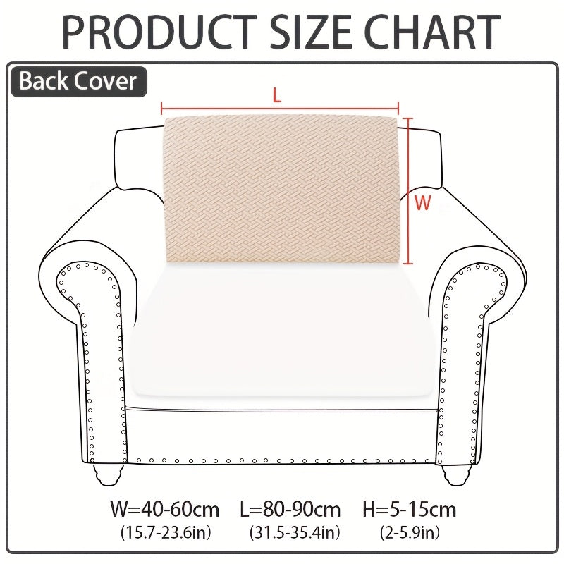 Stretch Jacquard Sofa Cover Non-Slip Elastic Furniture Protector for 1 2 3 4 Seater & L-Shaped Sectional Sofa – Wear-Resistant Polyester Slipcover, Machine Washable, Living Room Bedroom, 5 Colors