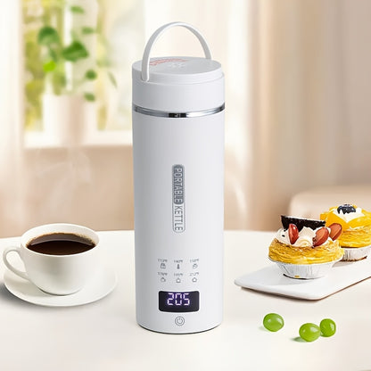 Portable Electric Kettle Travel 15.2oz 304 Stainless Steel 6 Temperature Controls Auto Shut-Off BPA Free for Coffee Tea Milk 5 Colors