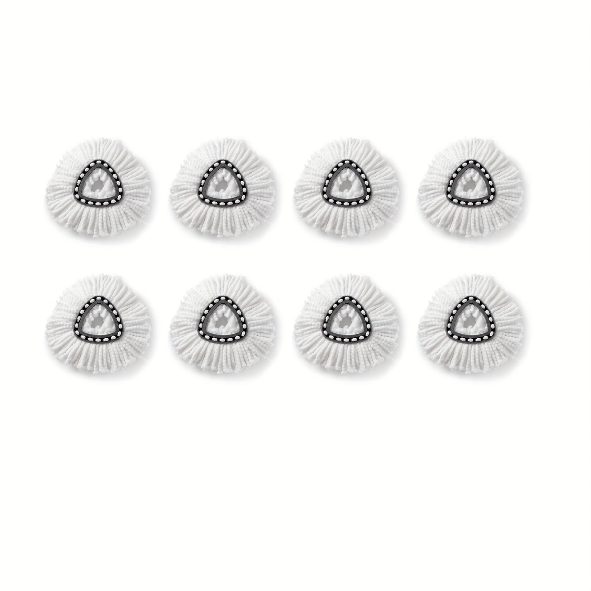 Spin Mop Replacement Heads Microfiber 360° - 4 or 8 Pack Refills for Standard Rotary Mop, Machine Washable, Reusable, Fits Wood Tile Laminate Marble Floors