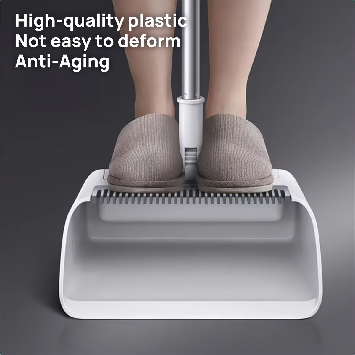 Foldable Broom and Dustpan Combo Set with Long Handle Floor Brush – 3-in-1 Collapsible Broom Dustpan Set for Home Office Dorm, Flexible Quick Dust Removal, Space-Saving Cleaning Tool Set