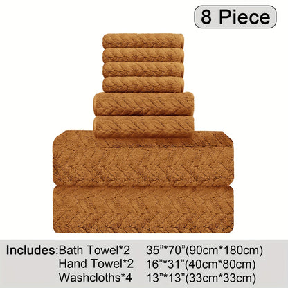 Oversized Bath Towel Set Microfiber XL – Super Absorbent Quick Dry Extra Large Bath Sheets for Family & Hotel, Soft Plush Shower Towels, 4-Piece & 8-Piece Sets, Multiple Colors & Patterns