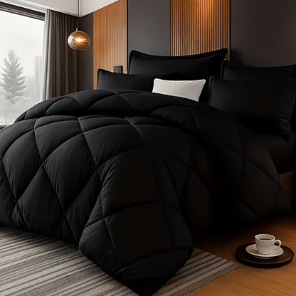 Bedding Comforter Set 30+ Colors All Season – Diamond Quilted Down Alternative Comforter with Pillowcases, Soft Lightweight Breathable Microfiber Fill, Twin Queen King, 2/3 Piece Bed Set for Bedroom Guest Room Dorm