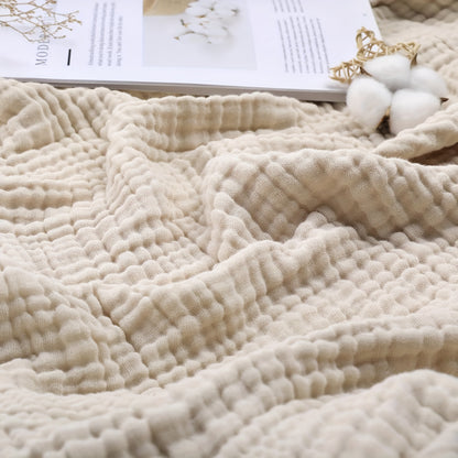 Muslin Blanket 6 Layer 100% Cotton – Soft Gauze Throw Blanket for Couch Bed Sofa, Lightweight Breathable All Season Blanket, Machine Washable, Morandi Colors