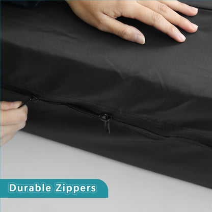 Mattress Bag for Moving and Storage Heavy Duty, Mattress Protector Cover Twin Full Queen King with Zipper Handles, Reusable Polyester Mattress Storage Bag Machine Washable Black Navy Blue