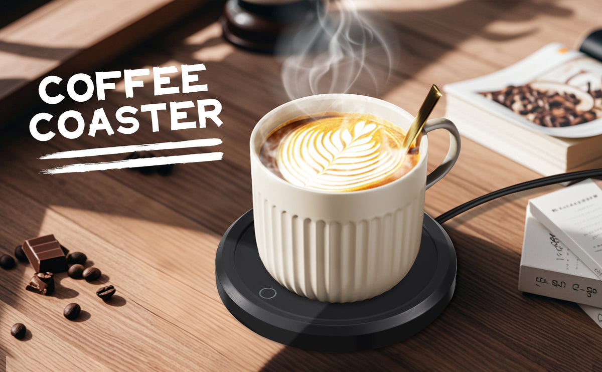 Electric Mug Warmer with Temperature Control - Fast Heating Coffee Cup Warmer for Desk, 110V US Plug Beverage Heater for Coffee, Milk, Tea, Candle Wax, Perfect Gift for Coffee Lovers
