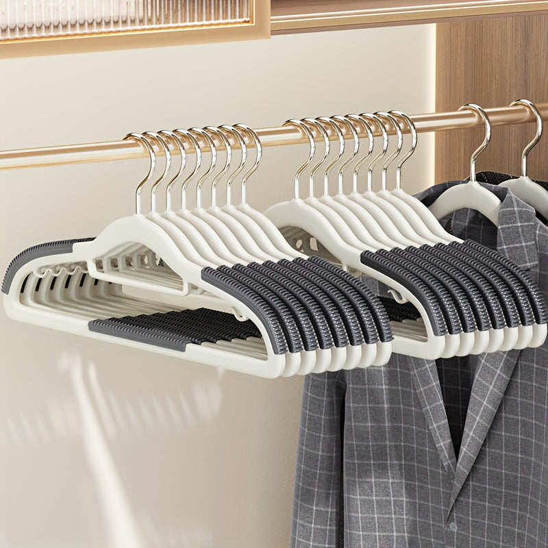 Non-Slip Clothes Hangers 30/20/10 Pack – Heavy Duty Plastic Hangers with 360° Rotating Hook, Space Saving Closet Organizer for Bedroom, Dorm & Bathroom