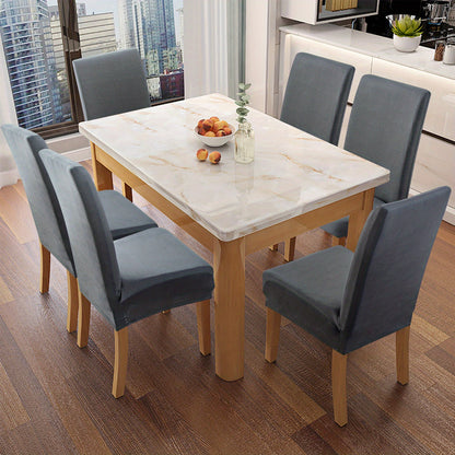 Dining Chair Covers Set of 4 6 Stretch Jacquard Slipcovers, Elastic Chair Cover for Dining Room Kitchen Wedding Office Living Room, Washable Furniture Protector in 9 Colors