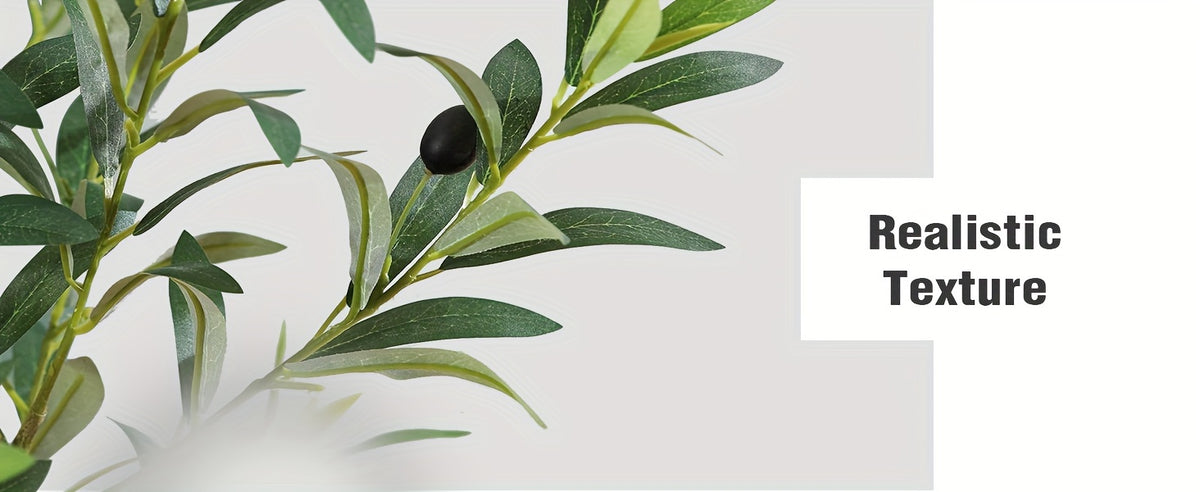 Artificial Olive Tree Indoor 7.2FT 8FT – Potted Tall Faux Olive Tree with Lifelike Trunk, Branches, Fruits & Leaves for Living Room Office Bedroom Decor