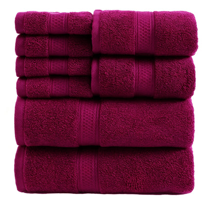 Towel Set 8 Piece & 16 Piece – Soft Absorbent Bath Towels, Hand Towels & Washcloths | Quick Dry Thickened Bathroom Towels for Home Hotel Spa | 12 Colors