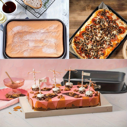 Springform Cake Pan Non-Stick Carbon Steel with Removable Bottom – Leak-Proof Cheesecake Pan, Easy Release Bakeware for Cheesecakes, Brownies & Holiday Baking, Secure Latch, Dishwasher Safe