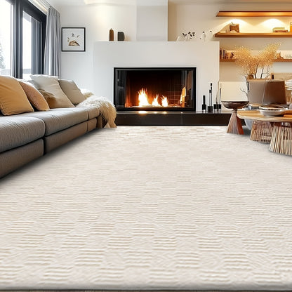 Large Area Rug 8x10 Feet Fluffy Shag Rug for Living Room Bedroom Non-Slip Soft Plush Fuzzy Carpet Modern Furry Floor Rug Home Decor