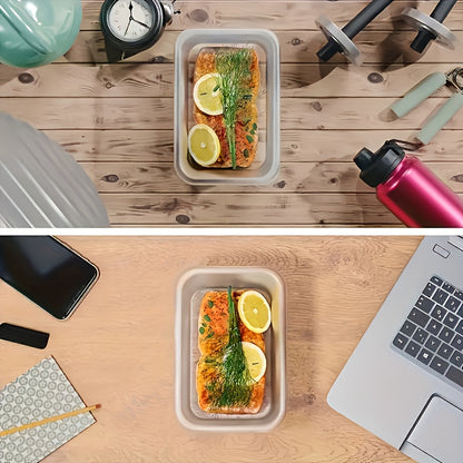 Airtight Food Storage Containers 48pcs Set – 24 Round Containers with Buckle Lids, Stackable Meal Prep Lunch Boxes with Marker & Labels, Large Capacity Plastic Food Containers for Kitchen Pantry Picnic Party
