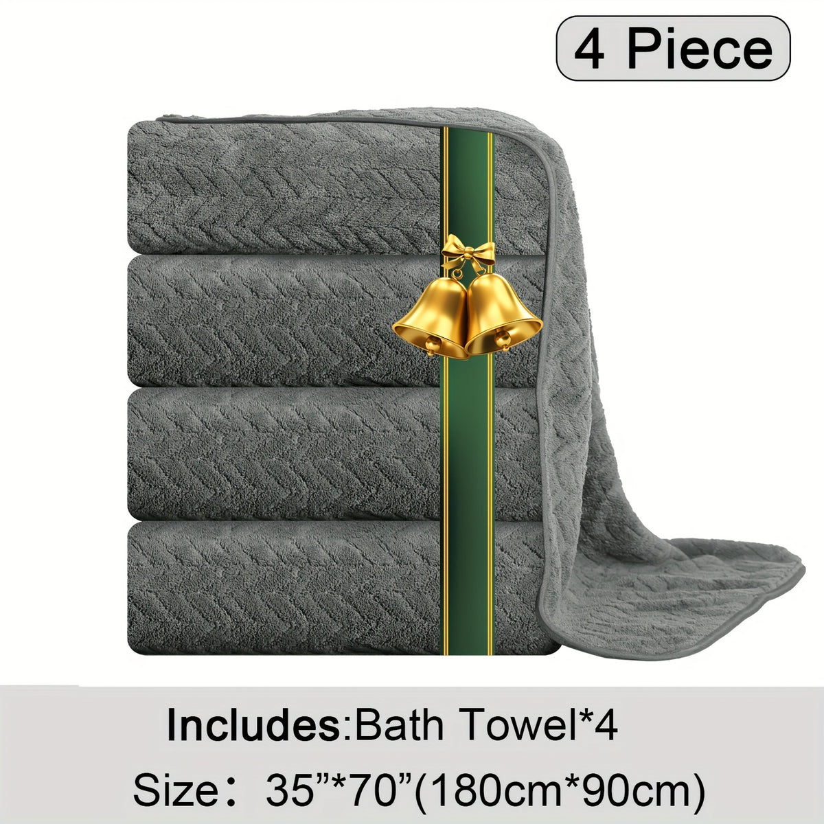Oversized Bath Towel Set Microfiber XL – Super Absorbent Quick Dry Extra Large Bath Sheets for Family & Hotel, Soft Plush Shower Towels, 4-Piece & 8-Piece Sets, Multiple Colors & Patterns