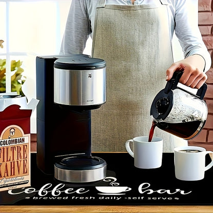 Coffee Bar Mat Absorbent Dish Drying Mat Bohemian Kitchen Counter Mat - Multiple Sizes for Coffee Machine Espresso Station Accessories Home Decor