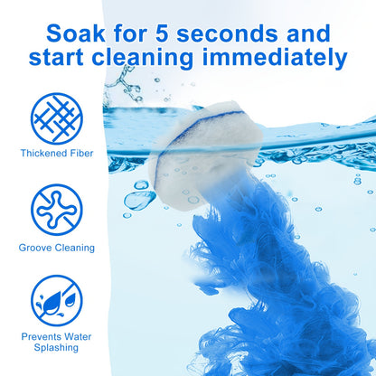 Disposable Toilet Wand Refills 58 or 120 Pack, Toilet Brush Replacement Heads with Upgraded Fiber Bristles, Compatible with Clorox ToiletWand System, Deep Clean Toilet Bowl, Bathtub & Sink