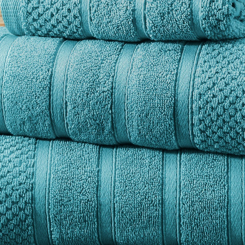 Egyptian Cotton Towel Set 6 Piece – 650 GSM Luxury Bath Towels with Zero Twist Loops, Ultra Soft & Highly Absorbent, Includes 2 Bath Towels, 2 Hand Towels & 2 Washcloths for Bathroom Spa Experience