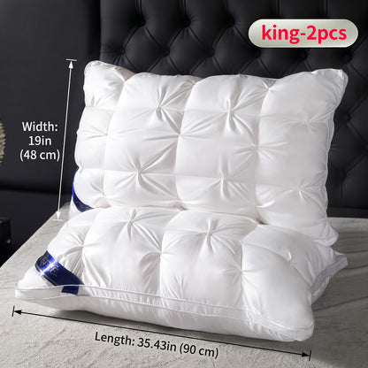 Bed Pillows for Sleeping Set of 2 - Luxury Hotel Quality Down Alternative Pillows, Cooling Breathable Neck Support Pillow for Side, Back & Stomach Sleepers, Soft Fluffy, Queen King Size, Multiple Colors