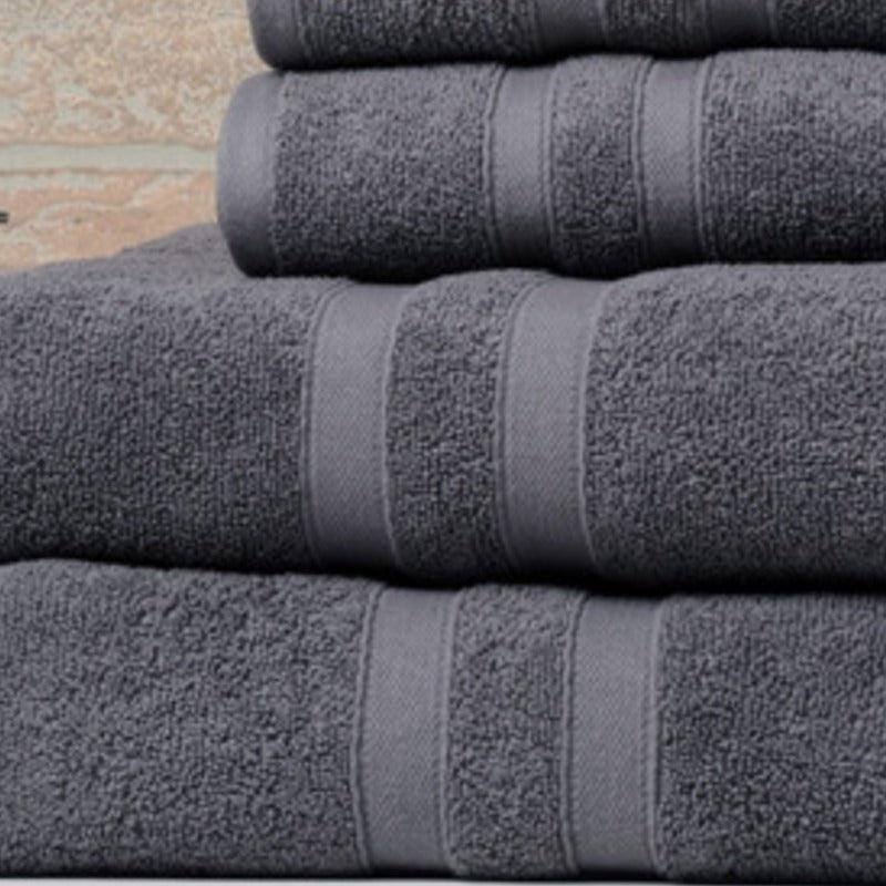 Egyptian Cotton Towel Set 6 Piece – 650 GSM Luxury Bath Towels with Zero Twist Loops, Ultra Soft & Highly Absorbent, Includes 2 Bath Towels, 2 Hand Towels & 2 Washcloths for Bathroom Spa Experience