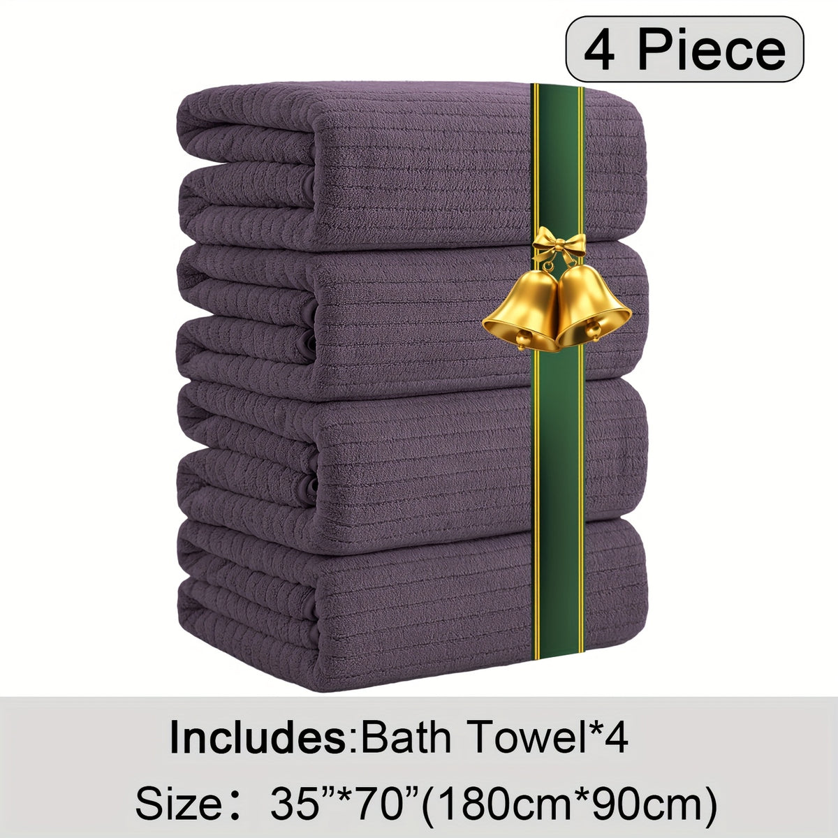 Oversized Bath Towel Set Microfiber XL – Super Absorbent Quick Dry Extra Large Bath Sheets for Family & Hotel, Soft Plush Shower Towels, 4-Piece & 8-Piece Sets, Multiple Colors & Patterns