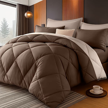 Thin Quilt Bedding Set with Pillowcases Lightweight Breathable Summer Comforter Solid Color Bed Quilt Twin Full Queen King Size Soft Fiber Filled Blanket for Bedroom