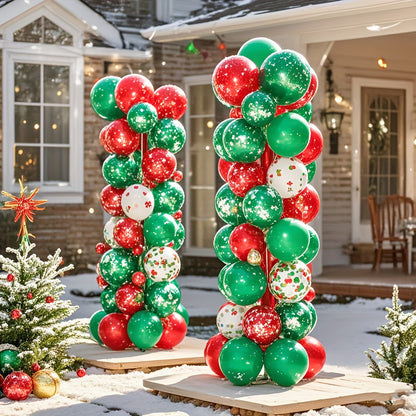 Balloon Column Stand Kit Set of 2 - 7Ft Adjustable Metal Telescopic Pillar Balloon Arch Stand for Birthday Party, Wedding, Graduation, Halloween & Christmas Decorations