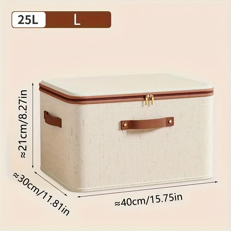 Foldable Storage Bins with Lids 2 Pack Large Capacity Collapsible Organizer for Clothes, Blankets, Books, Toys & Under-Bed Storage – Space Saving Home Storage Solution