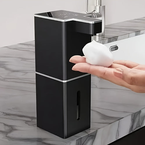 Automatic Soap Dispenser Touchless 13.5oz – Rechargeable Foaming Hand Soap Dispenser for Bathroom Kitchen Foam or Liquid Detergent Dispenser in Black or White