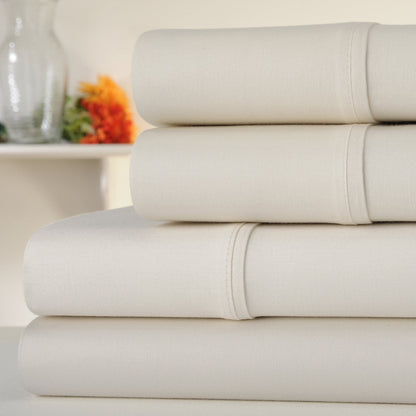 1000 Thread Count Egyptian Cotton Sheet Set Sateen Weave Deep Pocket 16 Inch Fitted Sheet Flat Sheet Pillowcases Soft Breathable Luxury Bedding Twin Full Queen King Grey Ivory White