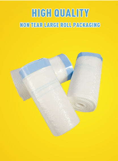 13 Gallon Trash Bags Drawstring – 150 Count Odor Eliminating Kitchen Garbage Bags, Puncture Resistant, Lemon Mint Scent, 3 Rolls, Fits 13 Gallon Bins