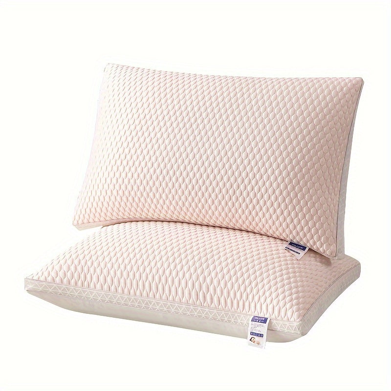 Cooling Bed Pillows Set of 2 - Hotel Grade Soft Neck Support Sleep Pillow for Side Back Stomach Sleepers, Cozy Breathable Pillow for Home Bedroom Dorm, Blue Gray Pink Indigo
