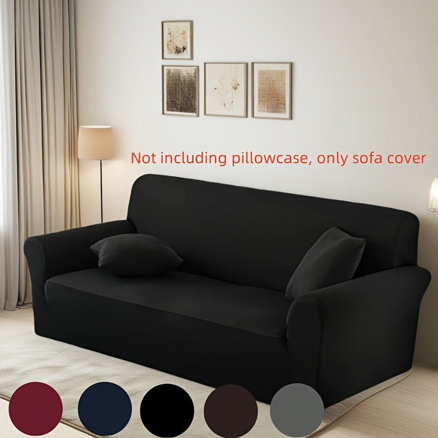 Sofa Cover Elastic Non-Slip Stretch Couch Slipcover for 1 2 3 4 Seater – Cat Scratch Resistant, Breathable Fabric, Fits Living Room, Bedroom & Office – Grey, Black, Red, Navy, Coffee