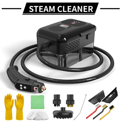 Handheld Steam Cleaner 2500W High Pressure, Portable Steam Cleaner for Home Use, Kitchen Degreaser, Sofa Upholstery, Car Interior, Tile Grout, Bathroom & Appliance Deep Cleaning