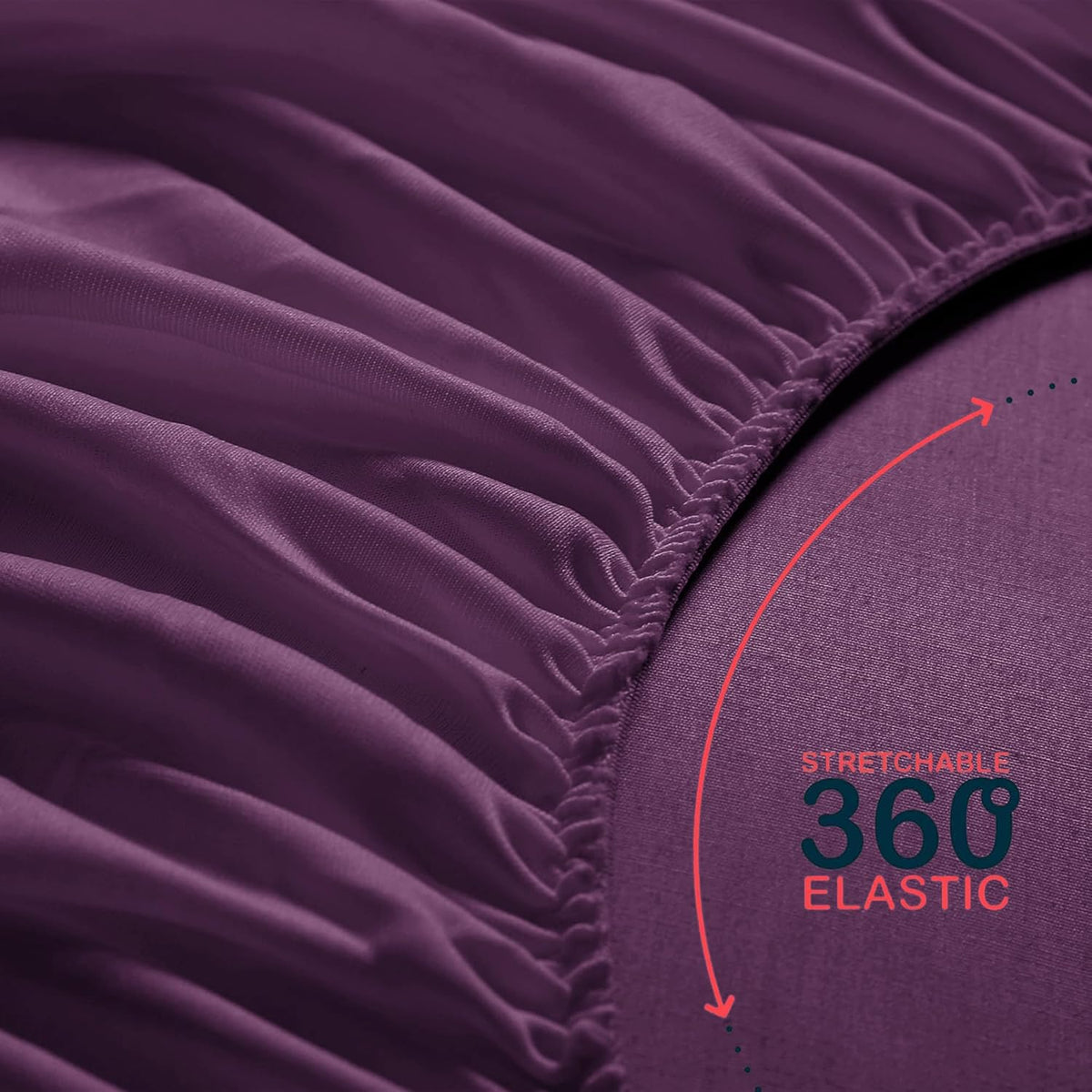 Fitted Sheet Brushed Microfiber Deep Pocket – Cooling Ultra Soft Silky Bed Sheet, Shrink & Fade Resistant, Fits Mattress Up to 16", Twin Twin XL Full Queen King Cal King, 8 Colors