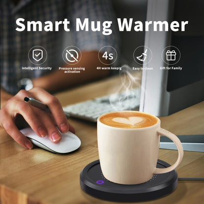 Electric Mug Warmer with Temperature Control - Fast Heating Coffee Cup Warmer for Desk, 110V US Plug Beverage Heater for Coffee, Milk, Tea, Candle Wax, Perfect Gift for Coffee Lovers