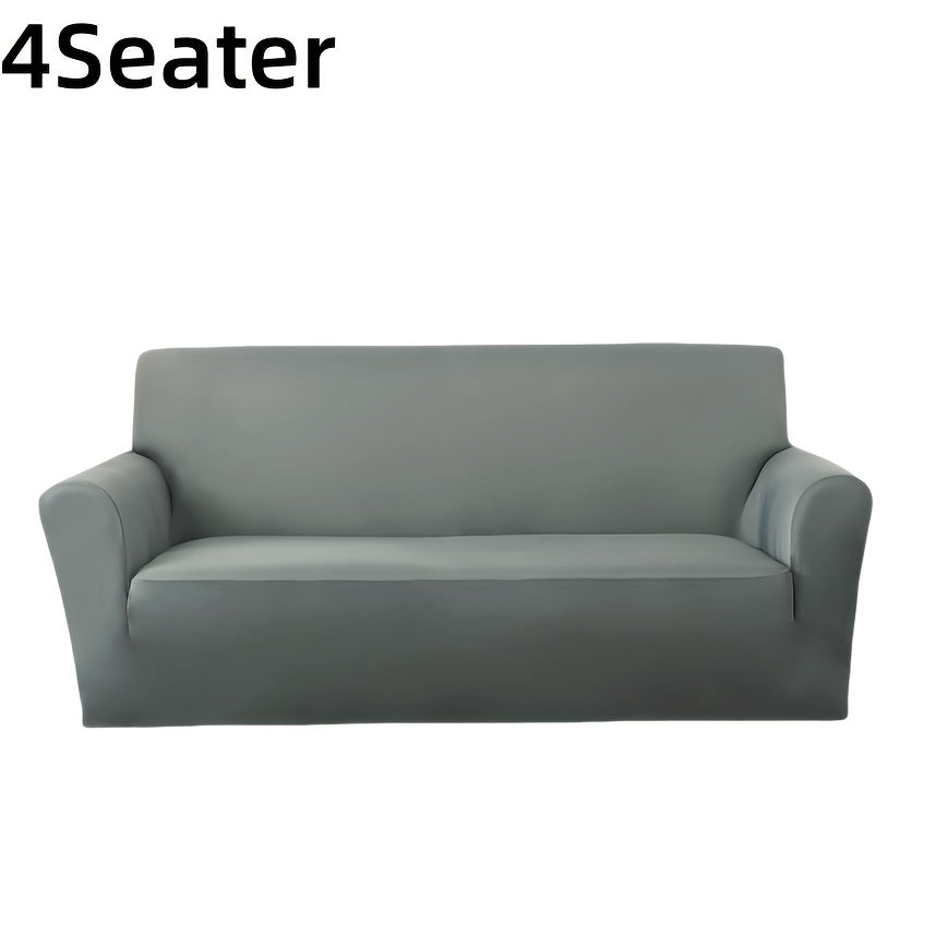 Sofa Cover Elastic Non-Slip Stretch Couch Slipcover for 1 2 3 4 Seater – Cat Scratch Resistant, Breathable Fabric, Fits Living Room, Bedroom & Office – Grey, Black, Red, Navy, Coffee