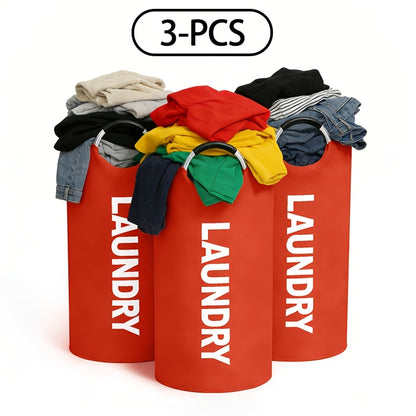 Foldable Laundry Basket with Handles Large Oxford Cloth Collapsible Hamper 3 Pack 4 Pack for Bedroom Bathroom Dorm Laundry Room Dirty Clothes Storage