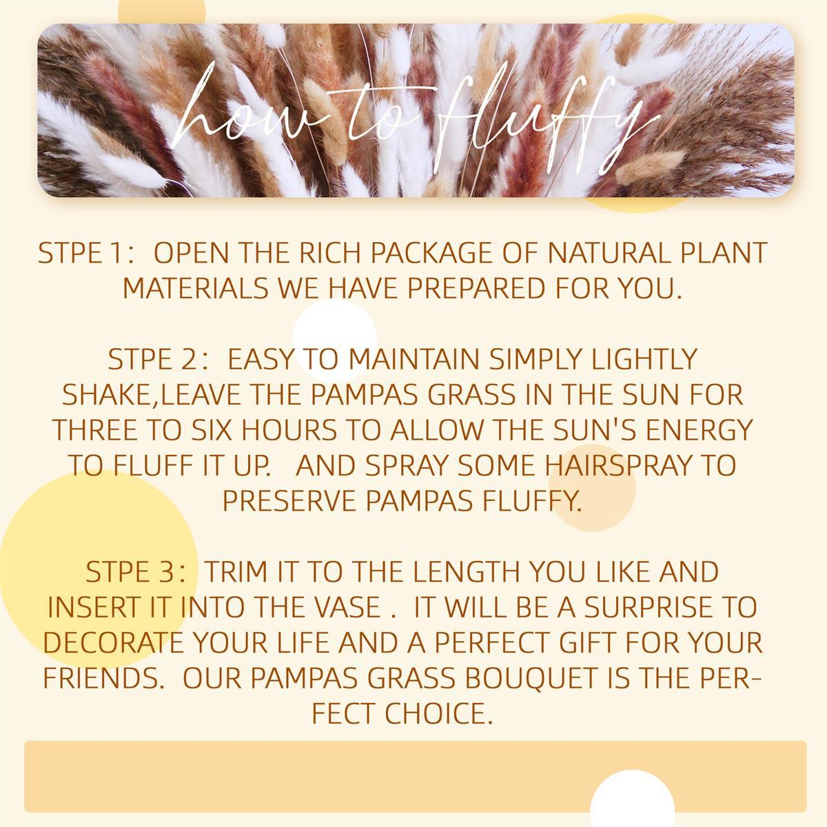 Artificial Pampas Grass & Rabbit Tail Grass Bouquet Set 118pcs – Multicolor Boho Faux Dried Flowers for Home Decor, Weddings, Vase Arrangements & Seasonal Celebrations