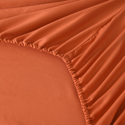 Microfiber Bed Sheets Set 6 Piece Hotel Grade 18" Deep Pocket, Breathable Soft Bedding Twin Full Queen King, 100 GSM All-Season Comfort, Machine Washable Fitted Sheet Flat Sheet Pillowcases, 12 Colors