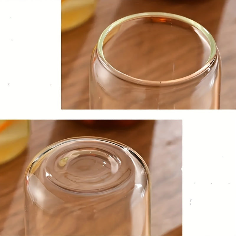 Can Shaped Glass Cup Set with Lid & Straw 4/6pcs – 18.6oz 550ml Elegant Drinking Glasses for Smoothies, Juice, Iced Coffee & Any Beverage, Includes Straw Brush, Perfect Gift